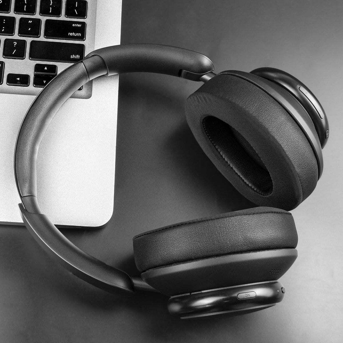 SOULWIT black earpads blend with Space Q45 aesthetics and comfort