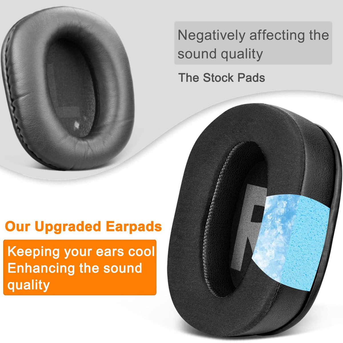SOULWIT black earpads blend with modern headset aesthetics