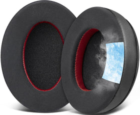 SOULWIT cooling ear pads for HyperX Cloud 2 top view showing breathable fabric and cooling-gel layer for comfort
