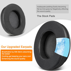 SOULWIT cooling-gel ear pads on Kraken Kitty provide breathable comfort during long sessions.
