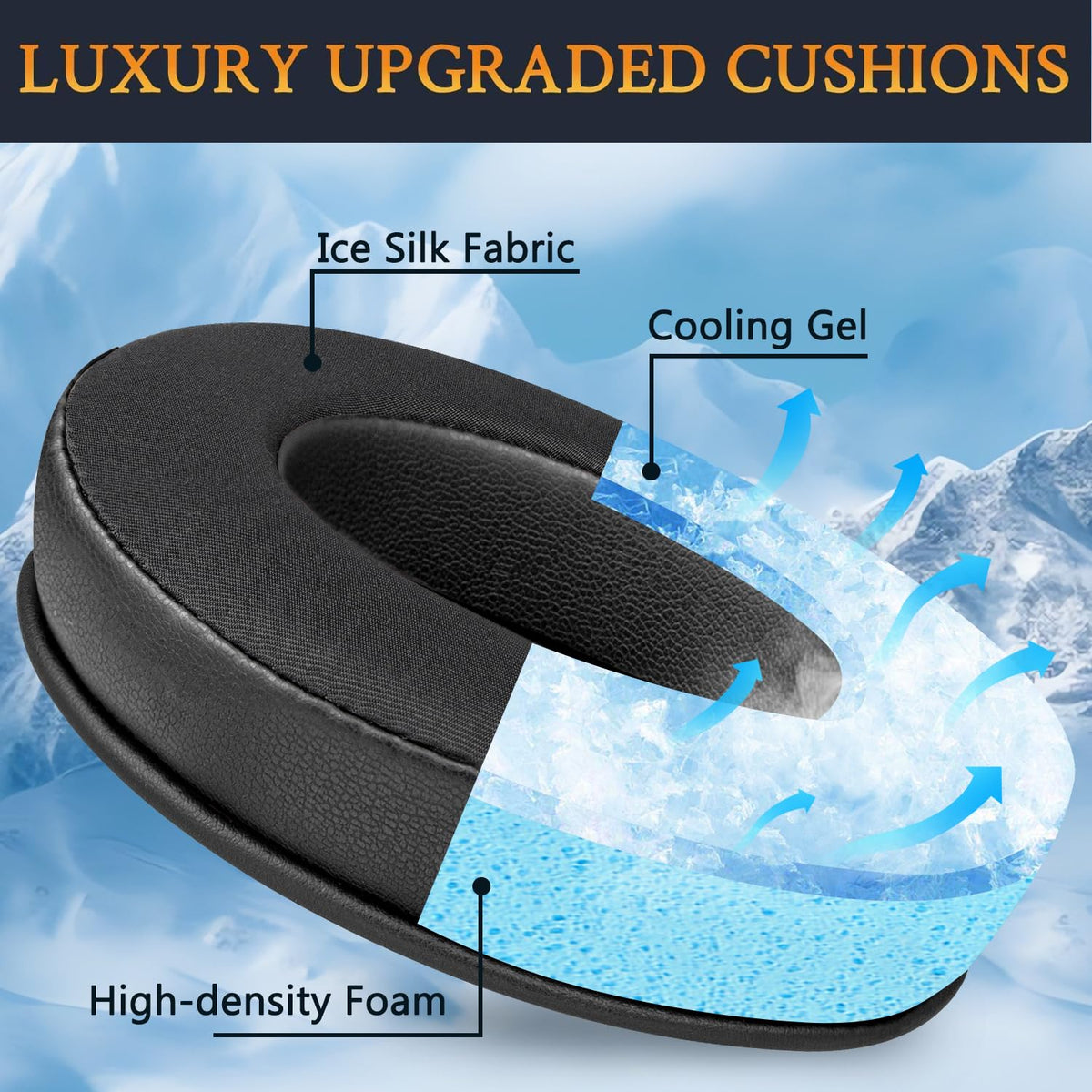 SOULWIT cooling-gel ear pads on Kraken Ultimate deliver softer seals and richer sound.