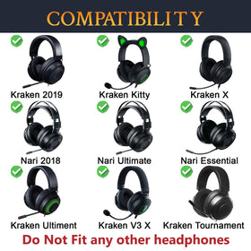 SOULWIT cooling-gel ear pads on Kraken Ultimate with breathable fabric