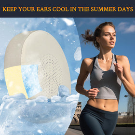 SOULWIT ice silk fabric overlay keeps ears cool during wear.