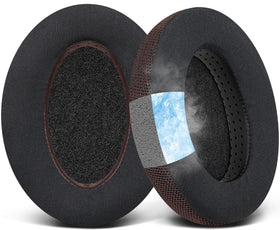 SOULWIT cooling-gel ear pads fitted on headphones for cool comfort during long sessions