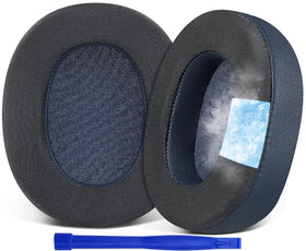 SOULWIT cooling-gel earpads for Sony WH-1000XM5 in navy offer cooling comfort and a snug fit.