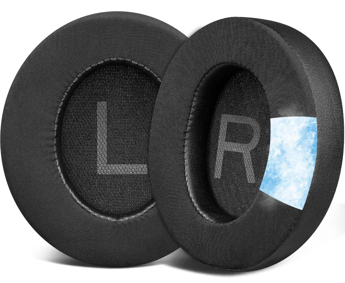 SOULWIT cooling gel earpads for Space Q45, front view, demonstrating cooling layer for comfortable wear