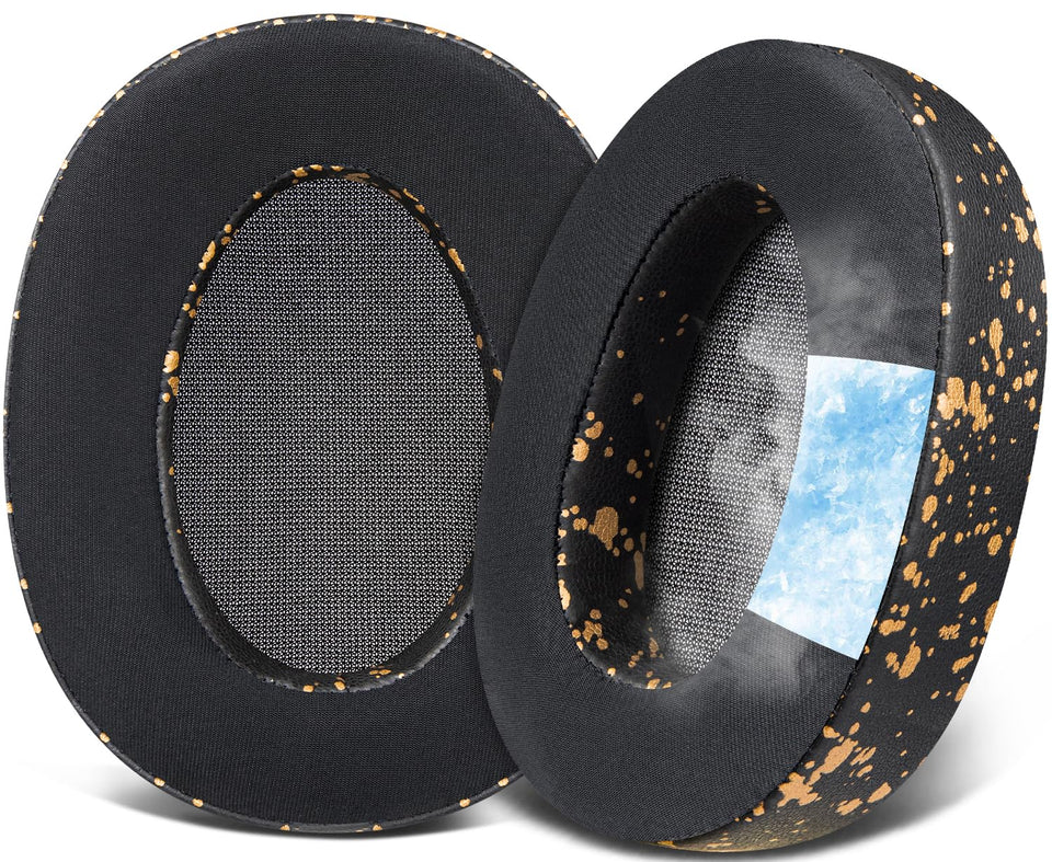 SOULWIT cooling gel earpads on WH-H900N front view for cooler ears and comfort