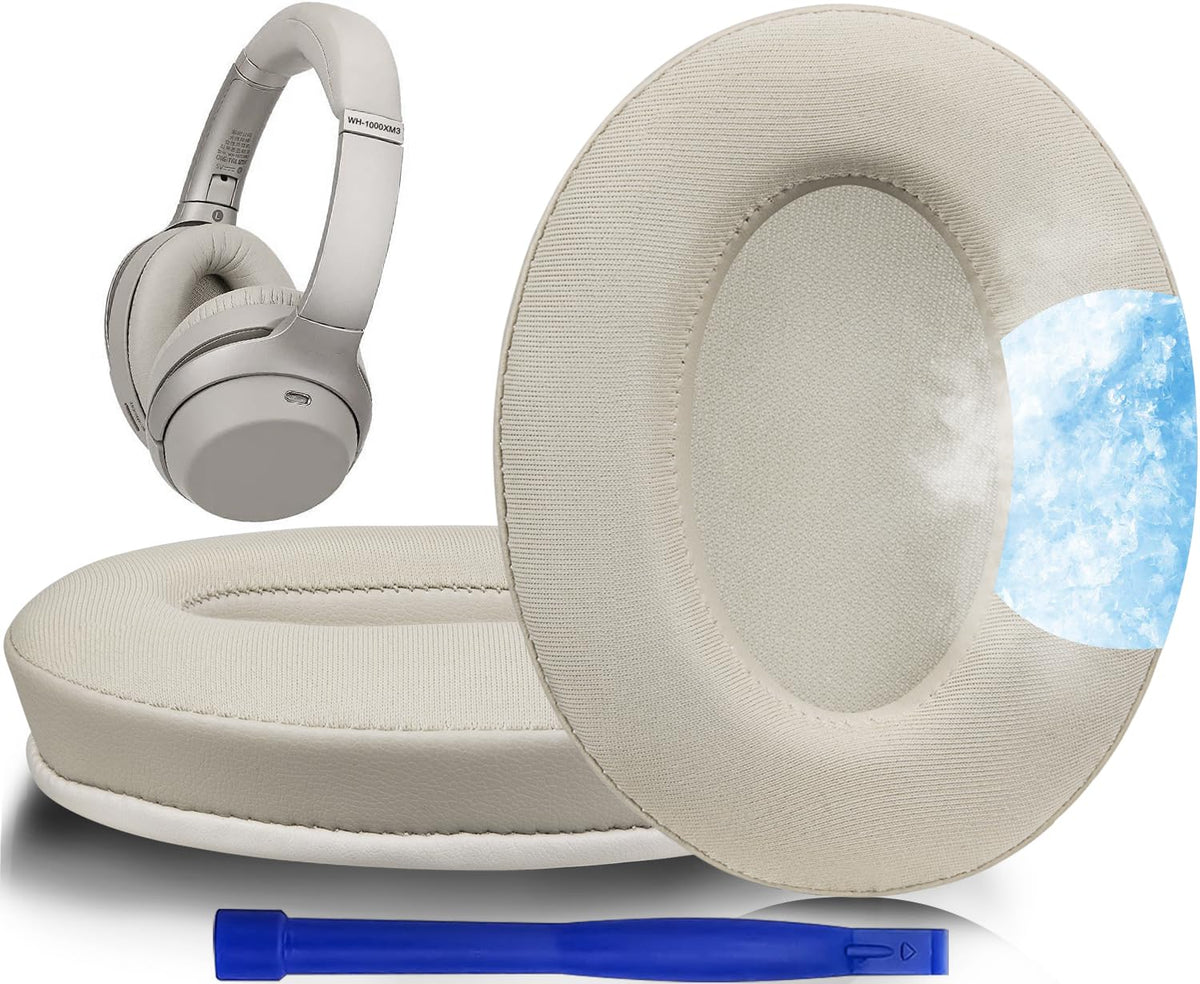 SOULWIT cooling-gel earpads for WH-1000XM3 top view highlighting cooling comfort
