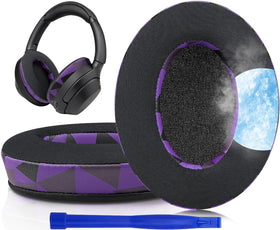 SOULWIT cooling-gel ear pads on WH-1000XM3 top view for cooler listening