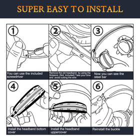 SOULWIT detailed assembly guide burgundy helps quick part installation