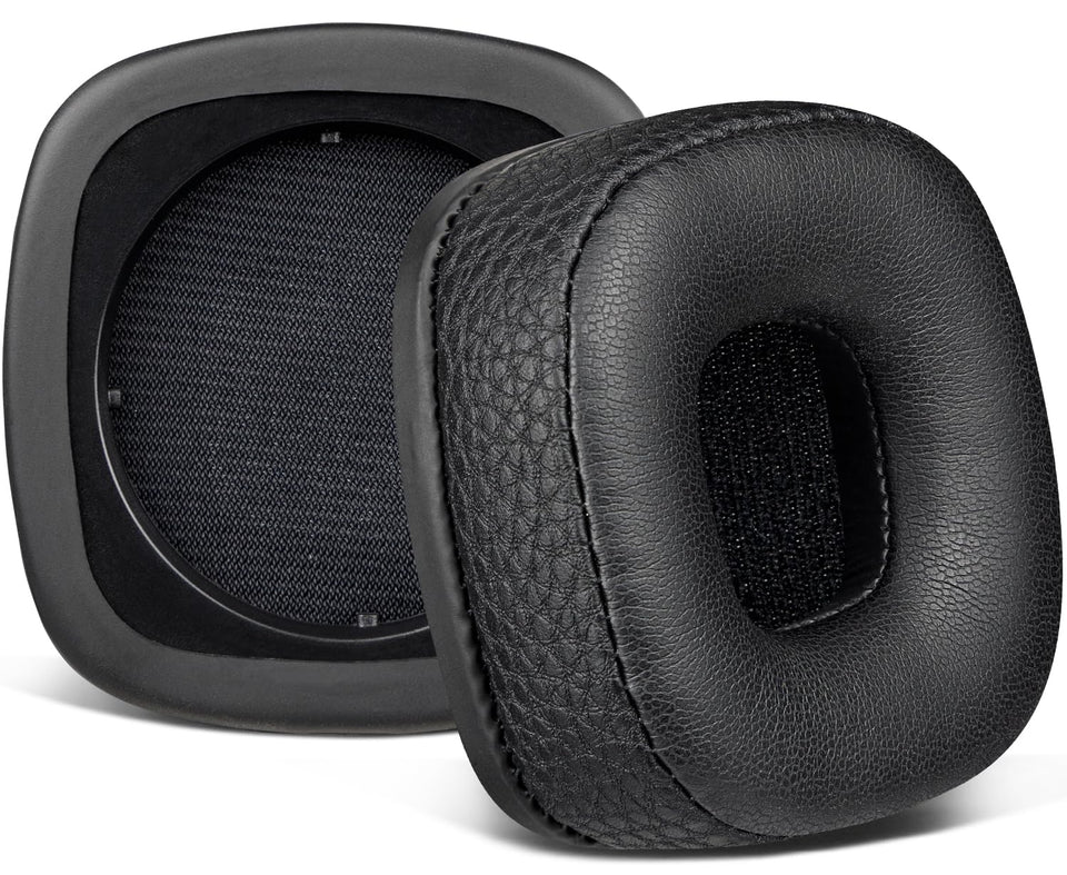 SOULWIT ear pads for Marshall Major I closeup, plush protein leather for comfort.