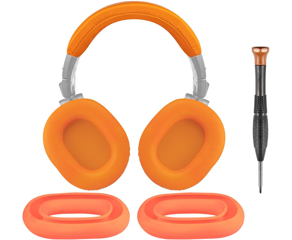 SOULWIT ear pads orange offer comfortable, noise-isolating wear for extended listening