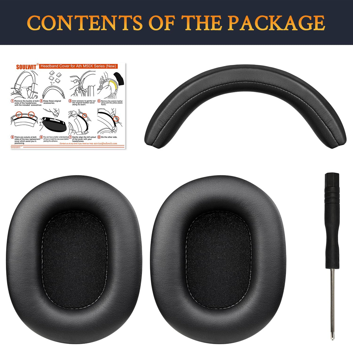 SOULWIT close-up of protein leather earpad texture for improved comfort