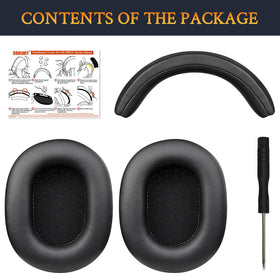 SOULWIT close-up of protein leather earpad texture for improved comfort