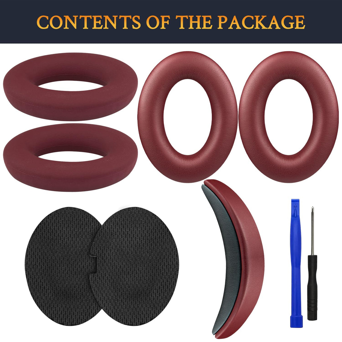 SOULWIT earpad covers protectors burgundy shield from moisture during workouts