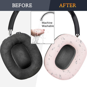 SOULWIT silicone earpad fitted on AirPods Max in use for clean hygiene