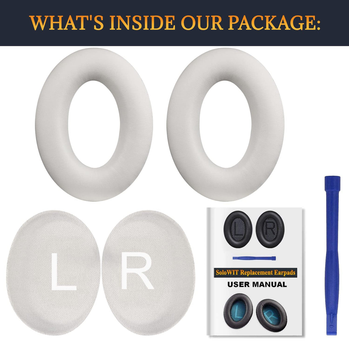 SOULWIT Bose QC45 scrims included ensure secure earpad fit