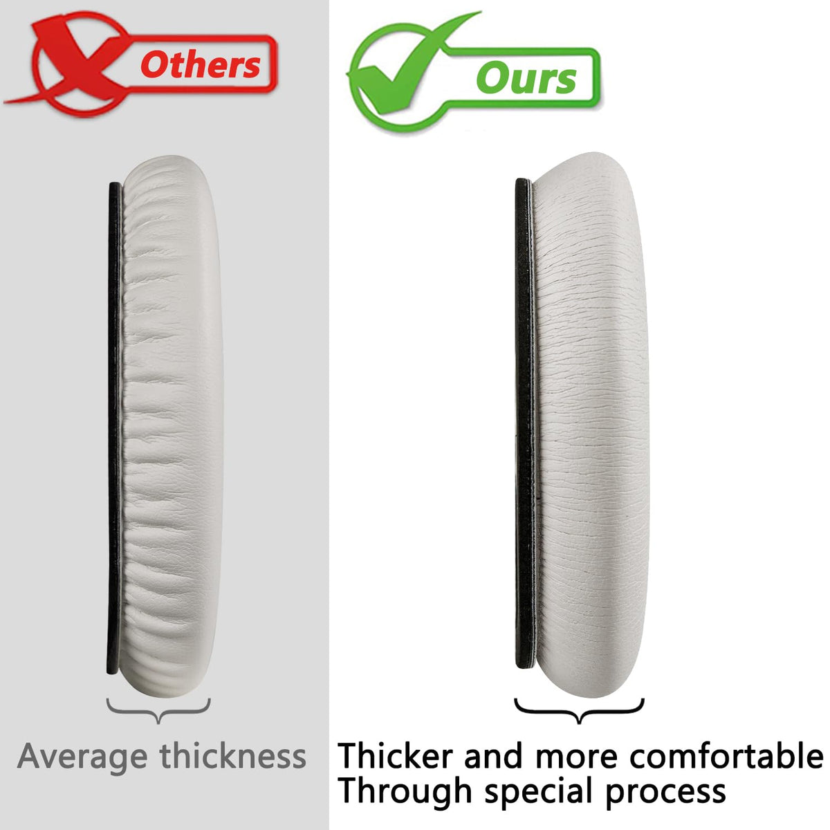 SOULWIT Bose QC45 stitching reinforces seams to prevent wear over time