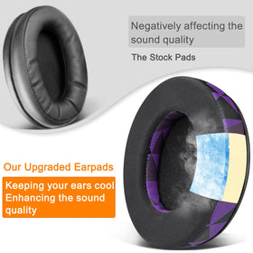 SOULWIT ear pads breathable ice-silk fabric for sweat-free extended sessions.