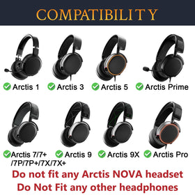 SOULWIT Arctis earpads with football texture fiber for durable, sweatproof use