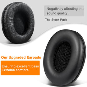 SOULWIT ear pads feature a durable build with a sleek black finish.