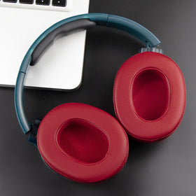 SOULWIT earpads show durable protein leather with reinforced stitching for everyday use.