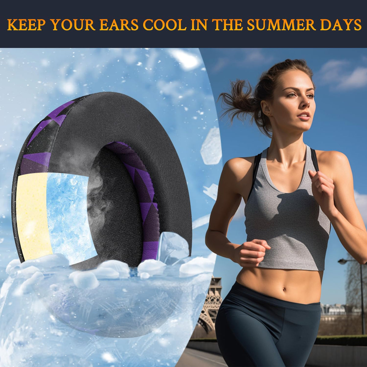 SOULWIT ear pads reinforced stitching for durable performance during long gaming.