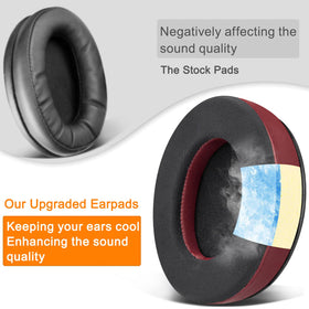 SOULWIT earpads illustrate easy tool-free installation on HyperX headsets.