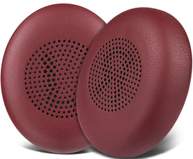 SOULWIT earpads for Jabra Evolve2 65 - front view with soft protein leather for comfort