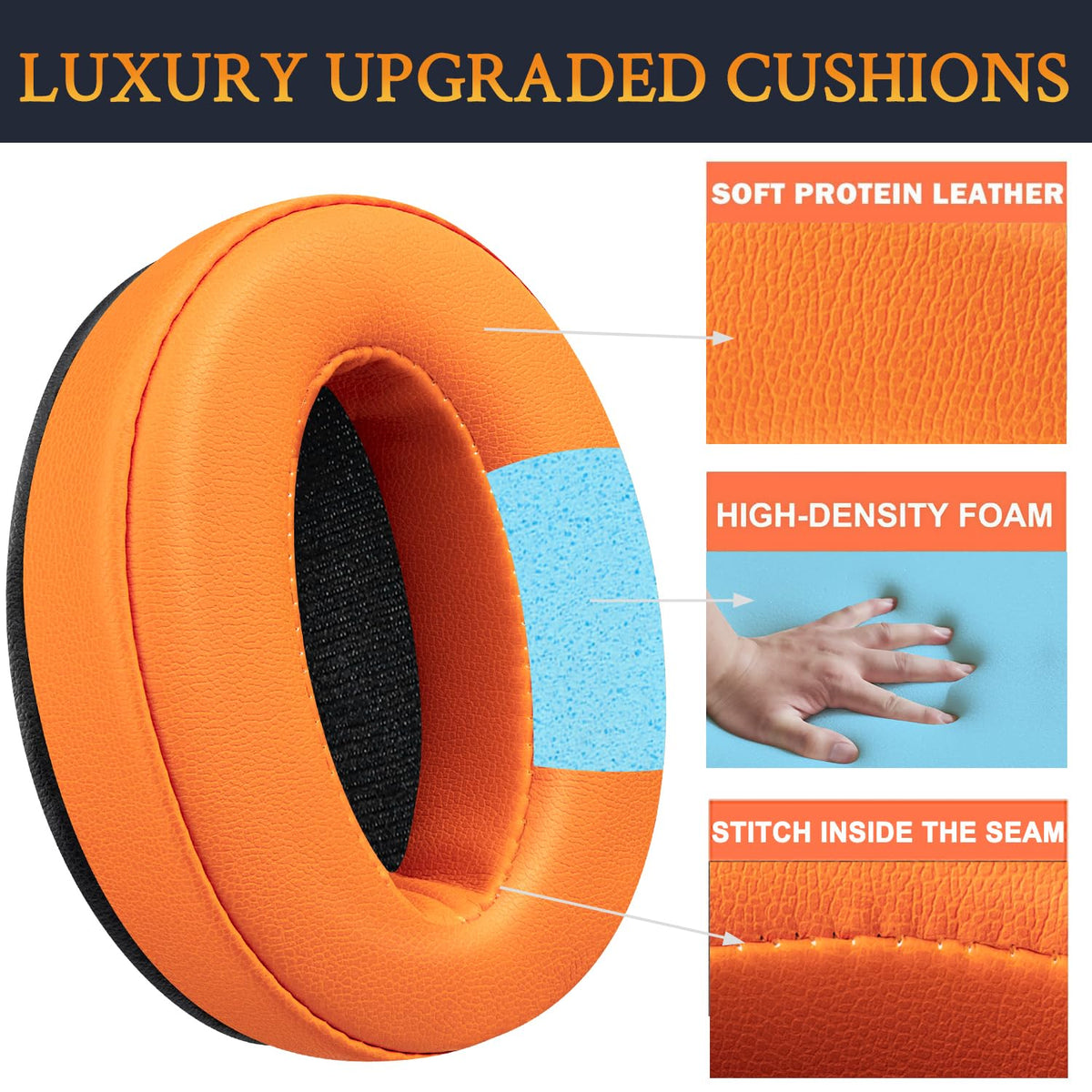 SOULWIT foam padding enhances noise isolation for focused listening.