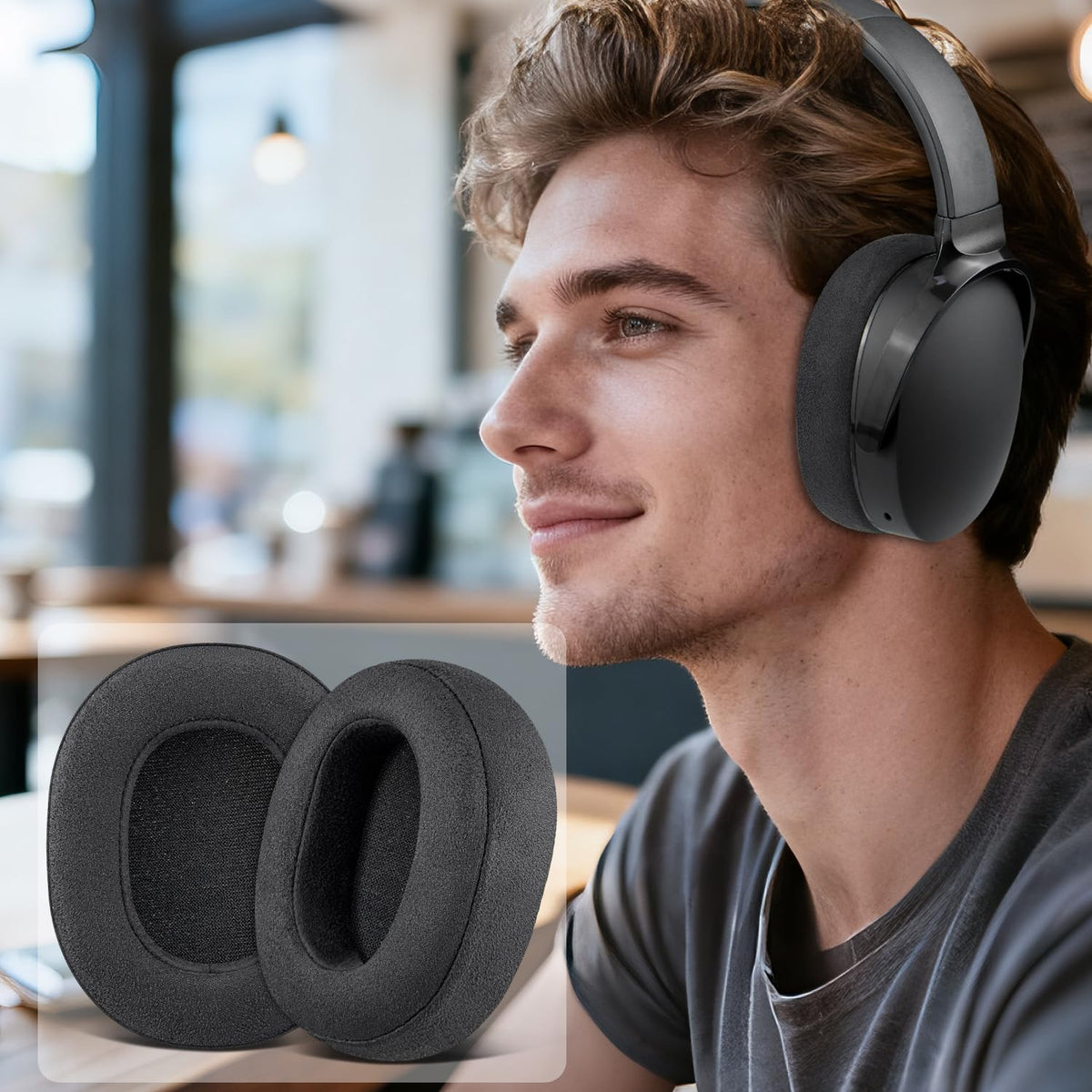 SOULWIT earpads restore a fresh look to headphones after replacement.