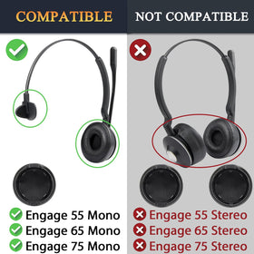 SOULWIT earpads high-density-foam core closeup: supportive cushioning for long calls.