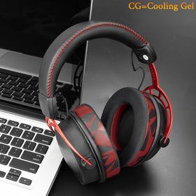 SOULWIT cooling-gel layer visible on HyperX Cloud Alpha earpads