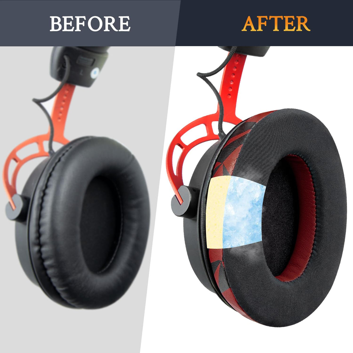 SOULWIT CloudX earpads showing cooling layer and fit compatibility