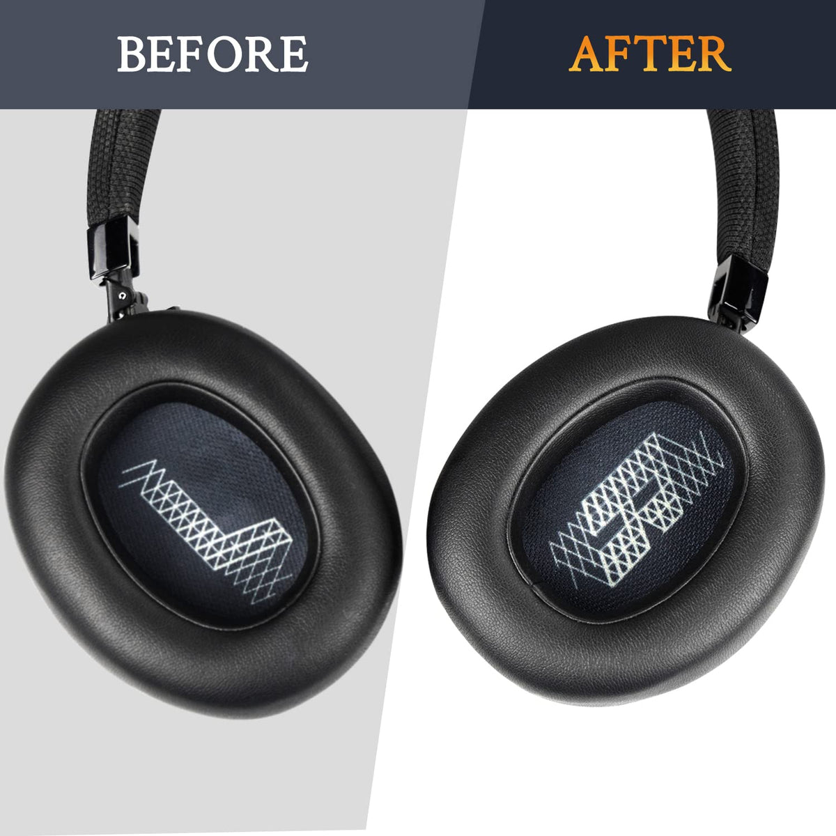 SOULWIT earpads installation easy-fit visual guide for quick upgrade