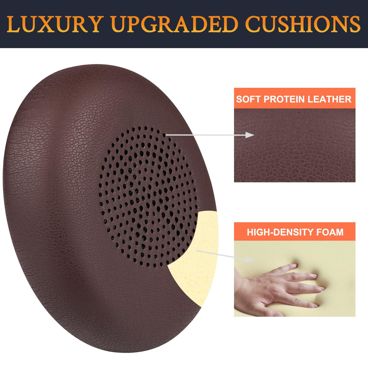 Soulwit installation guide showing quick, tool-free earpads fit on Evolve2.