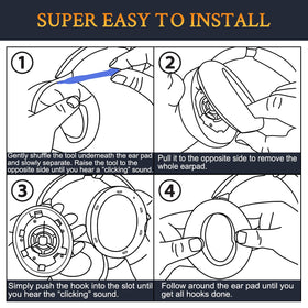 SOULWIT installation guide helps replace earpads in minutes.