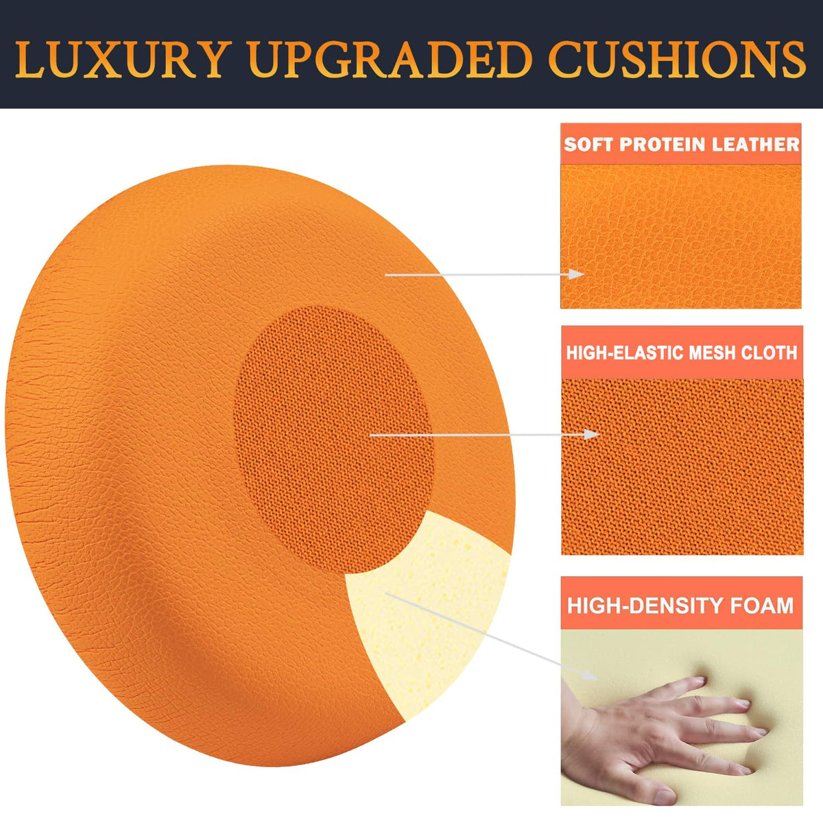 SOULWIT earpads in soft protein leather for lasting comfort
