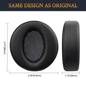 SOULWIT earpads on a desk with headphones in a lifestyle scene showing everyday usability