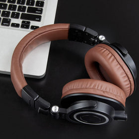 SOULWIT M50X earpads close-up highlighting memory foam and plush surface