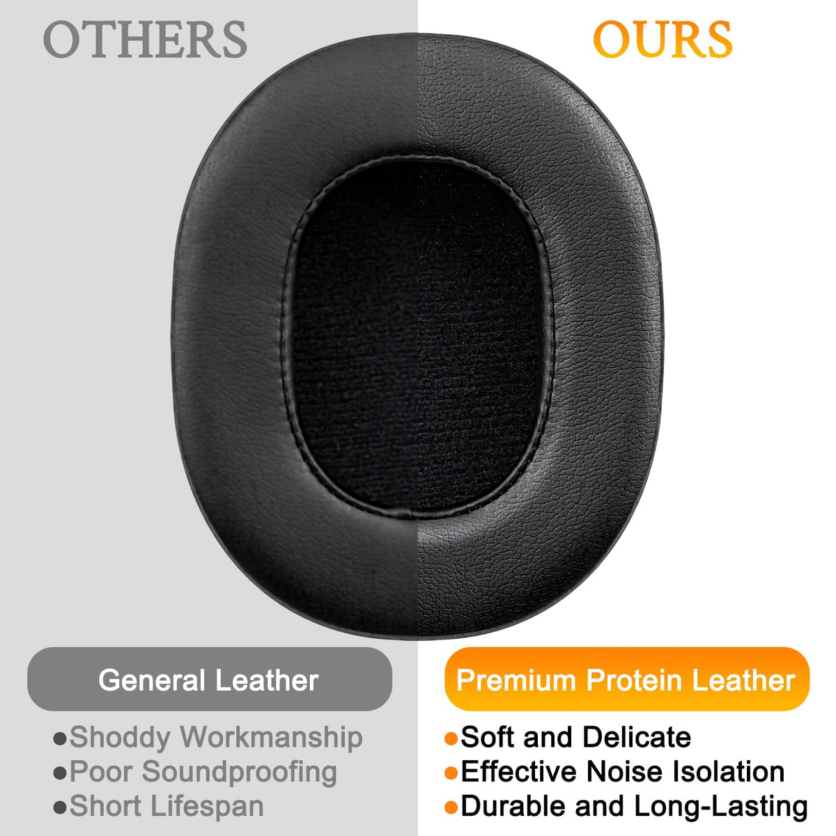SOULWIT protein leather earPad cover enhances durability and premium feel