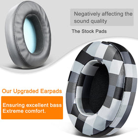 SOULWIT protein leather earpads: premium feel and isolation for Skullcandy headphones.