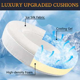SOULWIT earpads with reinforced stitching for durable, long-lasting use.