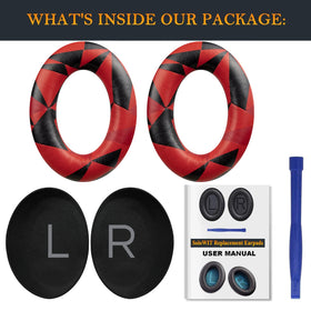 SOULWIT earpads feature reinforced stitching to resist wear.