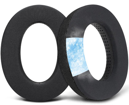SOULWIT ear pads cooling gel close-up on Sennheiser HD599 for cooler ears