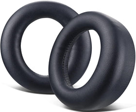 SOULWIT EarPads for Sony Pulse 3D headset closeup with premium leather for immersive comfort.