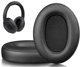 SOULWIT earpads for Sony WH-XB900N showcasing soft protein leather for lasting comfort.