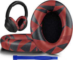 SOULWIT XM3 ear pads close-up shows soft protein leather for comfort