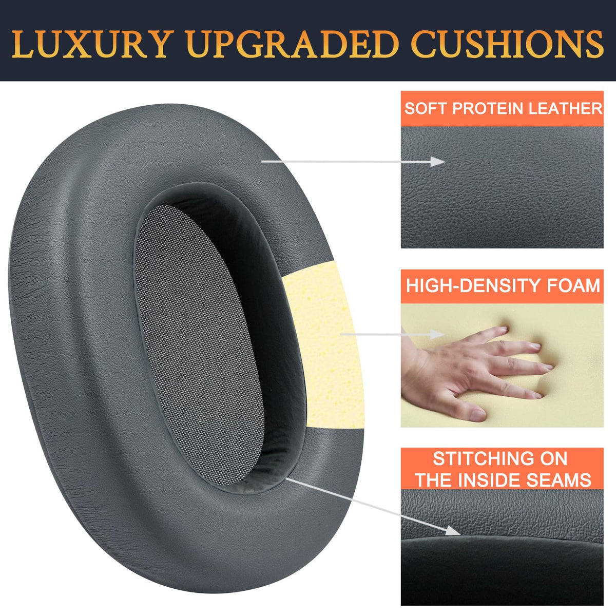 SOULWIT easy-install earpads for Sony ULT WEAR, quick replacement in minutes.