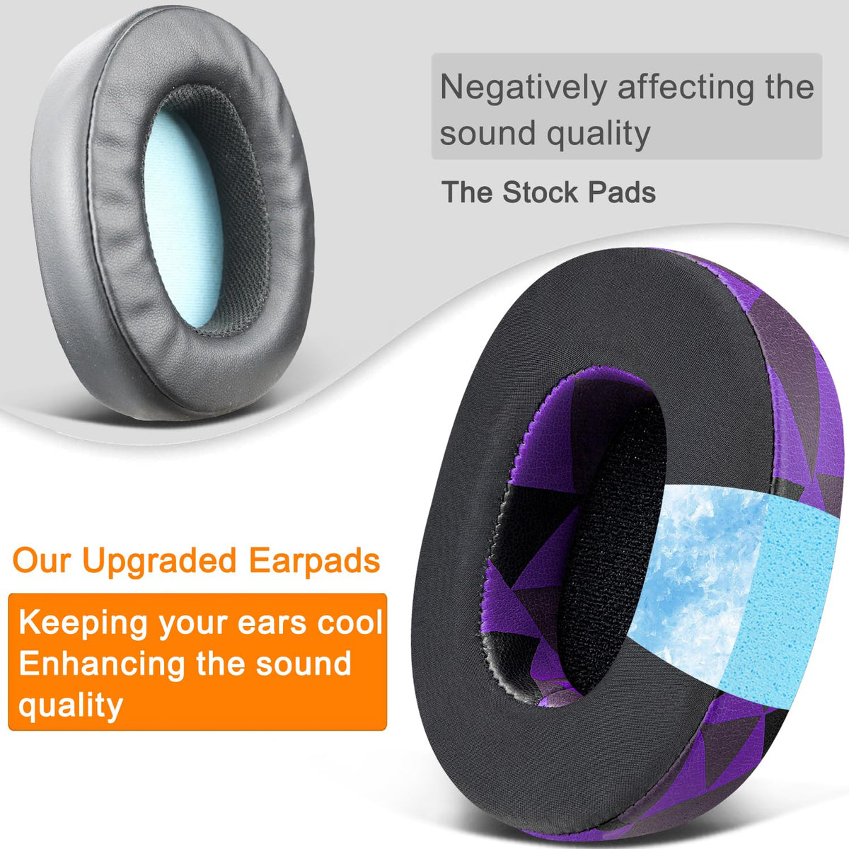 SOULWIT enhanced-sound earpads preserve audio quality after swap.